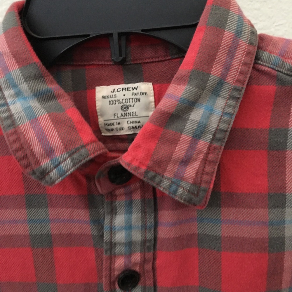 J. Crew flannel long sleeve work shirt size M